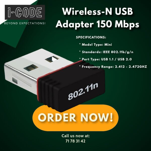 Wireless-N USB Adapter 150 Mbps